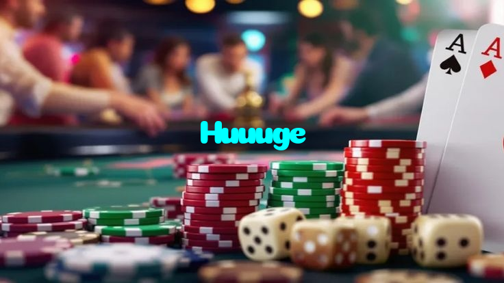 Huuuge casino presented on mobile device in Pakistan with slots and live games